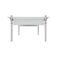 144"L X 144"W X 106"H Vinyl Monterey Canopy Pergola, White, VA42073
